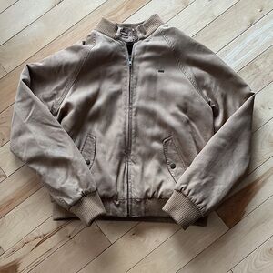 Women’s Tan Bomber Jacket